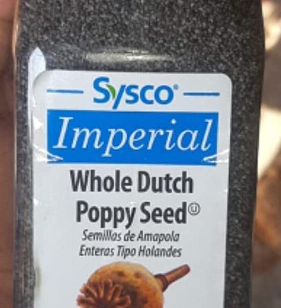 Imperial Whole (Sysco) Dutch Blue Poppy Seeds (Imported) 500 Gm