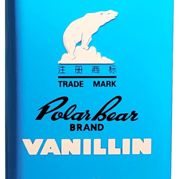 Polar Bear Brand Vanillin Powder 100% Pure 500 Gram Flavouring Agent for Ice Cream, Cookies, Cake, Chocolates, & Baked Products