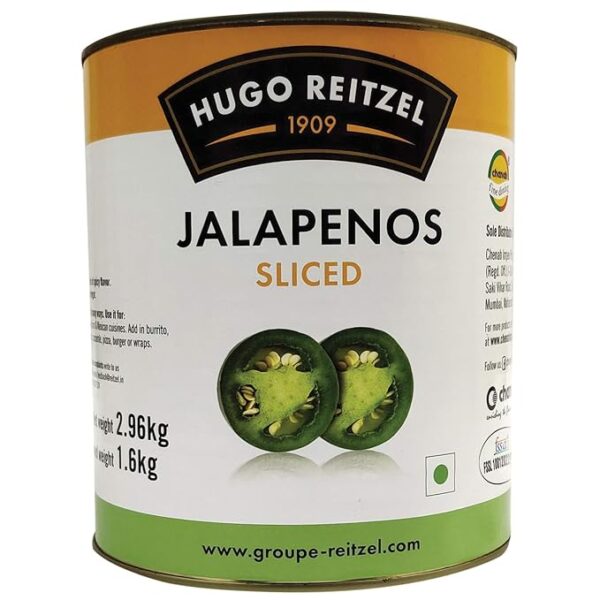 Hugo Reitzel Sliced Jalapenos,2.96Kg
