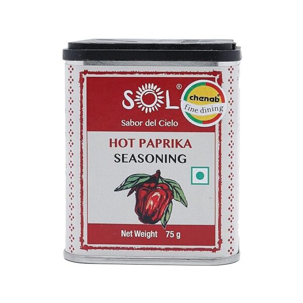 Sol Hot Paprika Powder | 75 grams | from Freshly Dried Peppers | Hot Paprika Powder for Cooking | Paprika Seasoning | 100% Pure